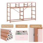 Commode en tissu à 10 tiroirs - Rangement léger avec cadre en acier et plateau en bois, organisateur multifonctionnel