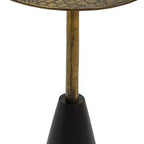 Table d'appoint Royal Hampton 21,5 | Fabrication artisanale en fonte d'aluminium | Motif crocodile