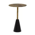 Table d'appoint Royal Hampton 21,5 | Fabrication artisanale en fonte d'aluminium | Motif crocodile