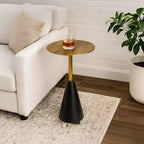 Table d'appoint Royal Hampton 21,5 | Fabrication artisanale en fonte d'aluminium | Motif crocodile
