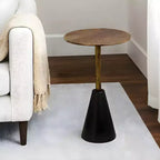 Table d'appoint Royal Hampton 21,5 | Fabrication artisanale en fonte d'aluminium | Motif crocodile