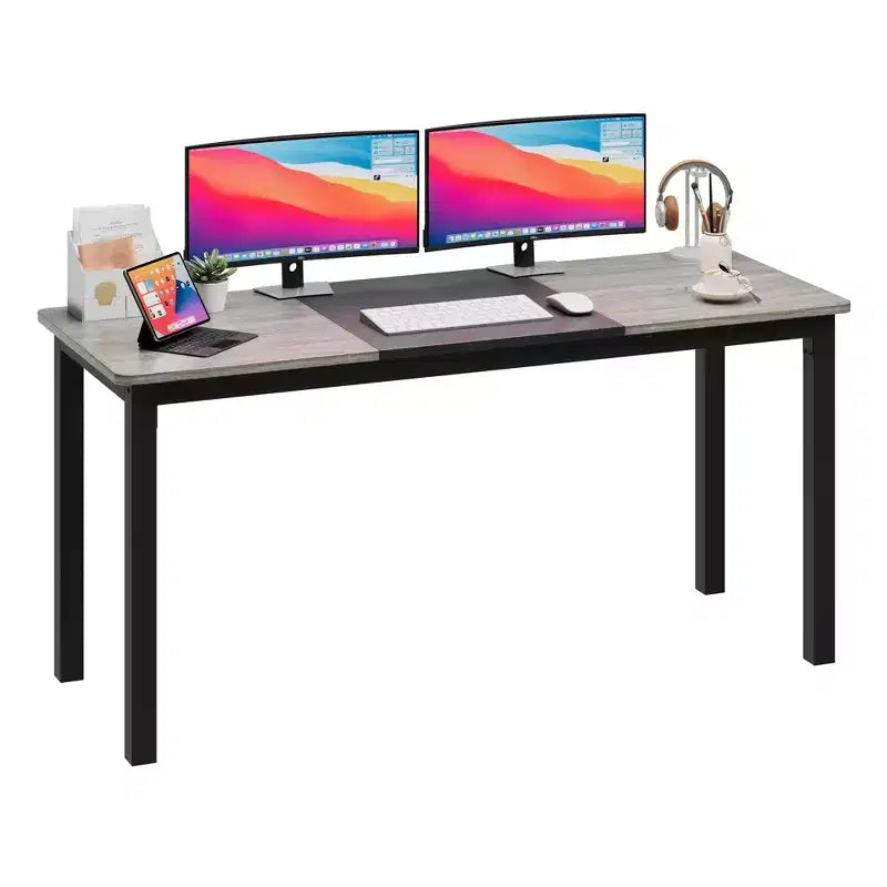 Bureau informatique 160 cm – Table d'écriture industrielle pour le gaming et l'étude
