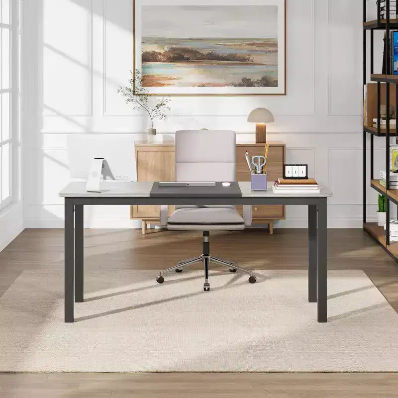 Bureau informatique 160 cm – Table d'écriture industrielle pour le gaming et l'étude
