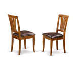 Ensemble de salle à manger HomeStock Belmont – Table et chaises, Marron selle