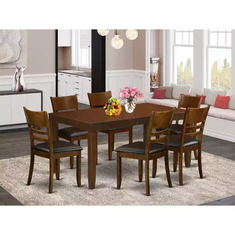 Ensemble de salle à manger - Table à manger avec rallonge et chaises de cuisine