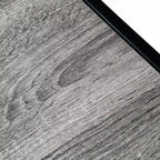 Table de rangement d'entrée simple à 2 couches en forme de X, cadre latéral en panneau de fibres à densité moyenne, cadre en fer 120 * 23 * 74cm, plateau gris, cadre noir.