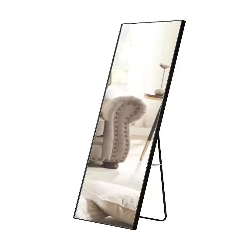 Acekool Miroir pleine longueur 65 x 23 pouces, miroir mural cadre en bois, verre HD incassable, pour chambre à coucher, salon, dressing