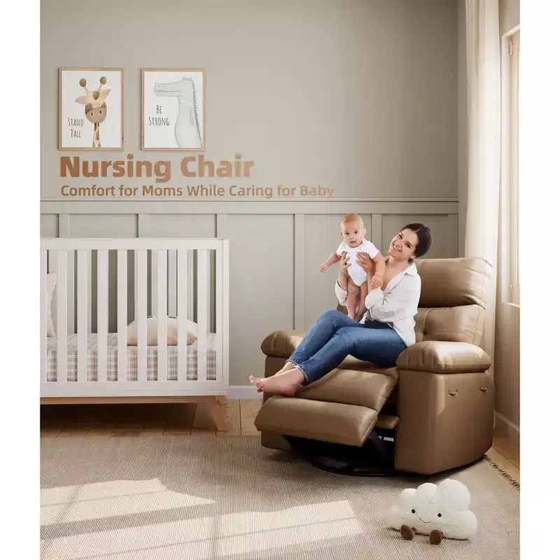 Fauteuil Inclinable Large Surdimensionné - Chauffant et Massant, Grand Fauteuil Inclinable Manuel en Cuir PU pour Adultes, avec Rembourrage en Éponge 1,5 Fois Plus Épais et Mécanisme d'Inclinaison Facile