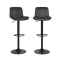Bar Stools, Counter Stools - Adjustable Swivel Set with Soft Cushioned PU Leather, Backrest & Footrest for Dining Room, Kitchen Counter
