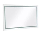 Acekool Miroirs muraux de salle de bain 72x30 pouces avec lumières 3 couleurs, miroir de courtoisie mural rectangulaire, miroir de courtoisie LED sans cadre pour salle de bain, blanc