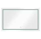 Acekool Miroirs muraux de salle de bain 72x30 pouces avec lumières 3 couleurs, miroir de courtoisie mural rectangulaire, miroir de courtoisie LED sans cadre pour salle de bain, blanc