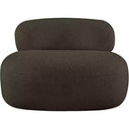 Meridian Furniture Fauteuil en tissu bouclette Venti