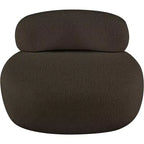 Meridian Furniture Fauteuil en tissu bouclette Venti