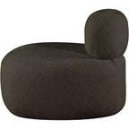 Meridian Furniture Fauteuil en tissu bouclette Venti