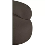 Meridian Furniture Fauteuil en tissu bouclette Venti
