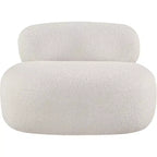 Meridian Furniture Fauteuil en tissu bouclette Venti