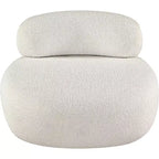 Meridian Furniture Fauteuil en tissu bouclette Venti
