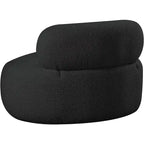 Meridian Furniture Fauteuil en tissu bouclette Venti