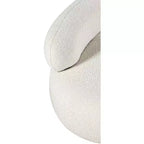 Meridian Furniture Fauteuil en tissu bouclette Venti