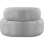 Meridian Furniture Fauteuil en tissu bouclette Venti