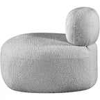 Meridian Furniture Fauteuil en tissu bouclette Venti