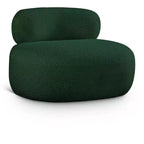 Meridian Furniture Fauteuil en tissu bouclette Venti