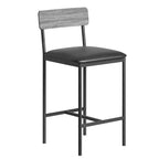 Table de cuisine et chaises de salle à manger pour 2 avec étagère de rangement et chaises rembourrées, ensemble table de bar pour petits espaces et appartements