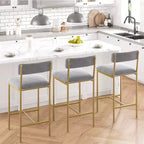 Table de cuisine et chaises de salle à manger pour 2 avec étagère de rangement et chaises rembourrées, ensemble table de bar pour petits espaces et appartements