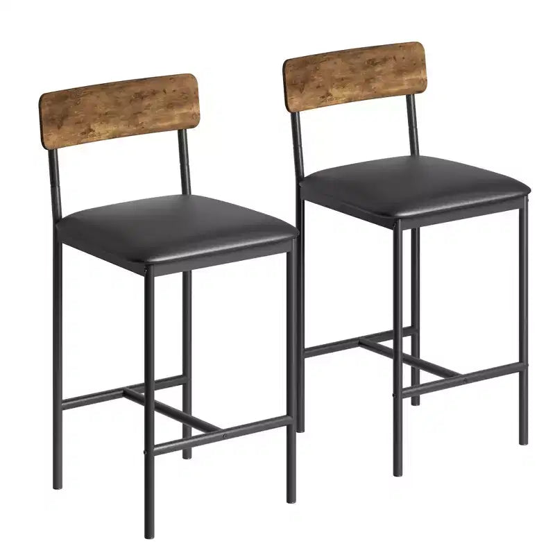 Table de cuisine et chaises de salle à manger pour 2 avec étagère de rangement et chaises rembourrées, ensemble table de bar pour petits espaces et appartements