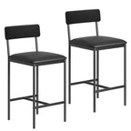 Table de cuisine et chaises de salle à manger pour 2 avec étagère de rangement et chaises rembourrées, ensemble table de bar pour petits espaces et appartements
