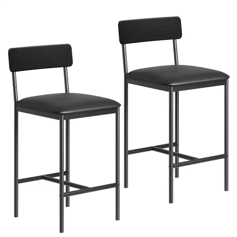 Table de cuisine et chaises de salle à manger pour 2 avec étagère de rangement et chaises rembourrées, ensemble table de bar pour petits espaces et appartements