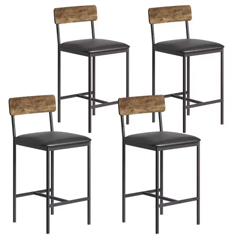 Table de cuisine et chaises de salle à manger pour 2 avec étagère de rangement et chaises rembourrées, ensemble table de bar pour petits espaces et appartements