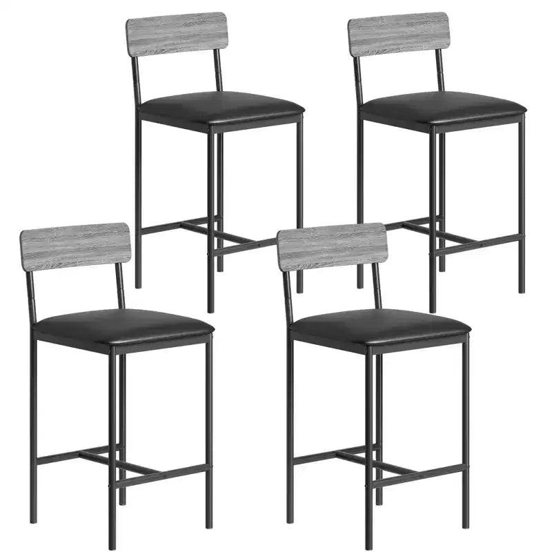 Table de cuisine et chaises de salle à manger pour 2 avec étagère de rangement et chaises rembourrées, ensemble table de bar pour petits espaces et appartements