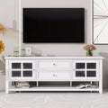 Acekool 54 TV Stand for TVs up to 60, Modern Entertainment Cabinet with Hidden Storage, Silent Magnetic Doors, Fiberboard Media Console