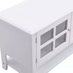 Meuble TV Acekool 54 pour téléviseurs jusqu'à 60 pouces, meuble de divertissement moderne avec rangement dissimulé, portes magnétiques silencieuses, console média en panneaux de fibres