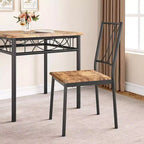 Ensemble de salle à manger carré 3 pièces pour 2 – Table et chaises rembourrées pour petits espaces