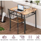 Ensemble de salle à manger carré 3 pièces pour 2 – Table et chaises rembourrées pour petits espaces
