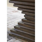 Table d'appoint contemporaine Ashley Hannodream de Signature Design – Fini chêne glacé brun chaud