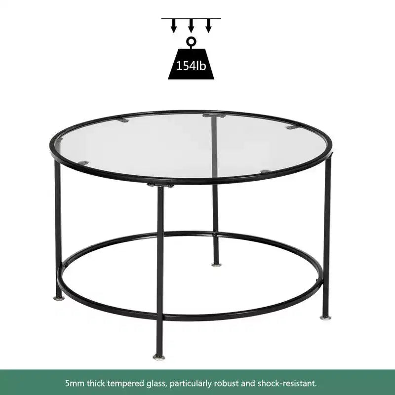 Table basse Raina en verre