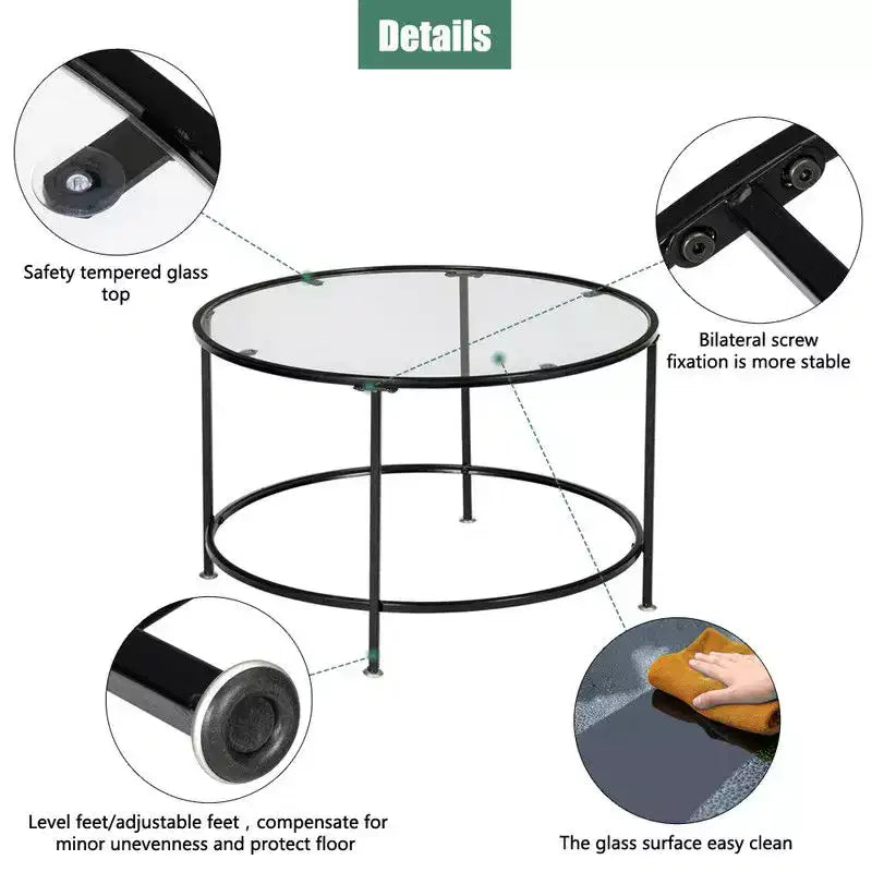 Table basse Raina en verre