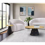 Meridian Furniture, table basse Raven noire / or