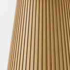 PexFix Table à manger ronde de 52 po pour 6 personnes, table à piédestal moderne avec base conique cannelée et plateau en MDF de bois, pour petits espaces, cuisine, salle à manger, café, naturelle