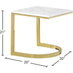 Meridian Furniture, Table d'appoint London dorée