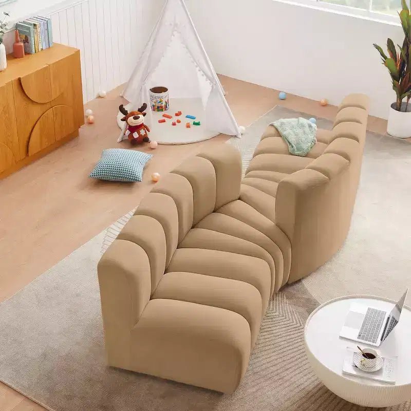 Meridian Furniture, Canapé modulable Arc en velours