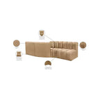 Meridian Furniture, Canapé modulable Arc en velours
