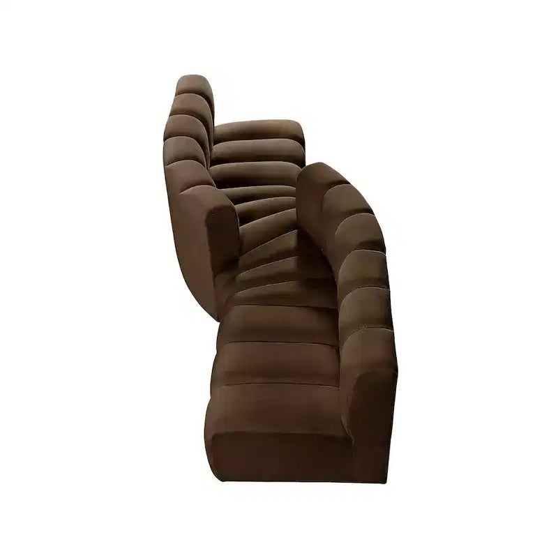 Meridian Furniture, Canapé modulable Arc en velours