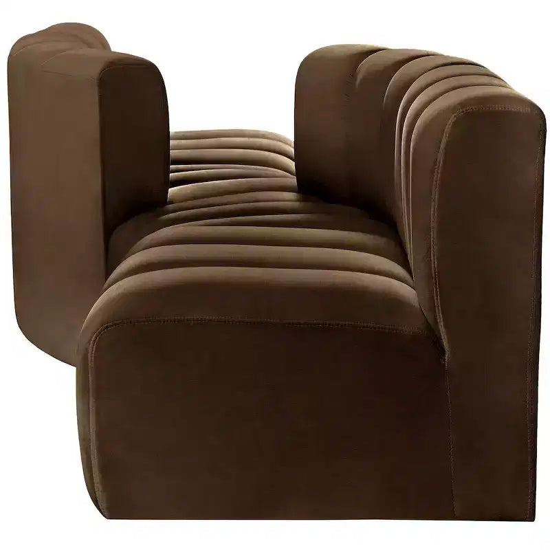 Meridian Furniture, Canapé modulable Arc en velours