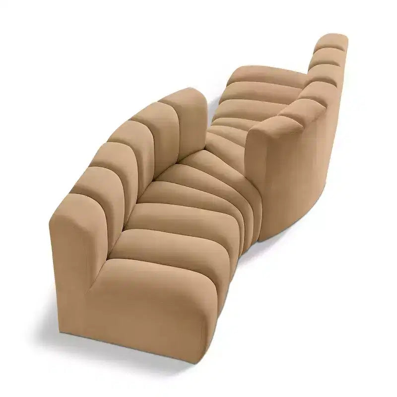 Meridian Furniture, Canapé modulable Arc en velours