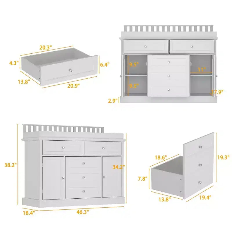 Famapy Table à Langer Commode Rembourrage de Dessus de Protection des Bords