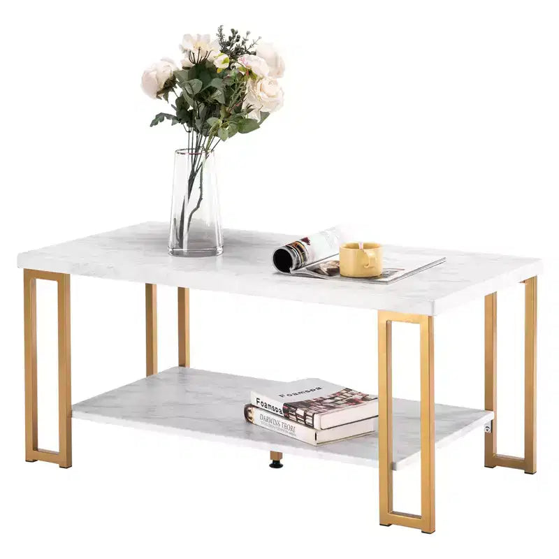 Table basse Karl Home avec plateau en marbre